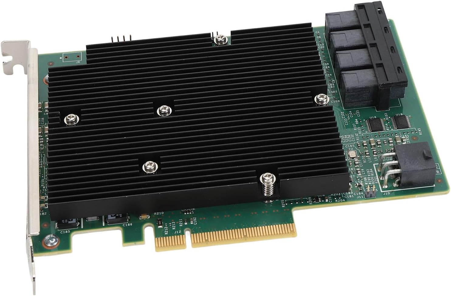 Morelian LSI SAS 9300 16I HBA Controller Card High Performance 12Gbps 16 Port SAS PCIe 3.0 Expansion Card for Servers and Workstations