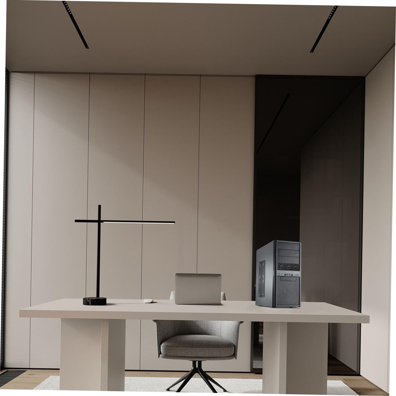 Altoparlanti Surround Stereo per Computer PC Pannello Frontale, Audio Nitido per Musica, Compatibili Case Desktop, Design Nero Moderno per Appassionati di Musica