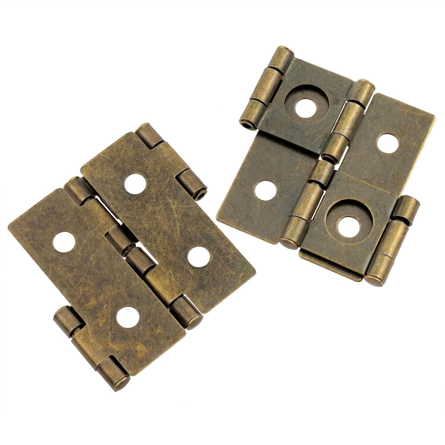 8-Pack Bronze Folding Double Hinges - 360 Degree Rotation Screen Door Hinges