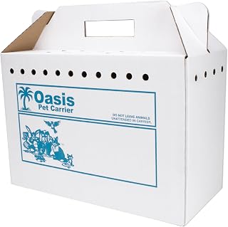 Med-Vet International Disposable Cardboard Pet Carriers 12 Pack | Eco-Friendly Sturdy for Cats Small Dogs Rabbits