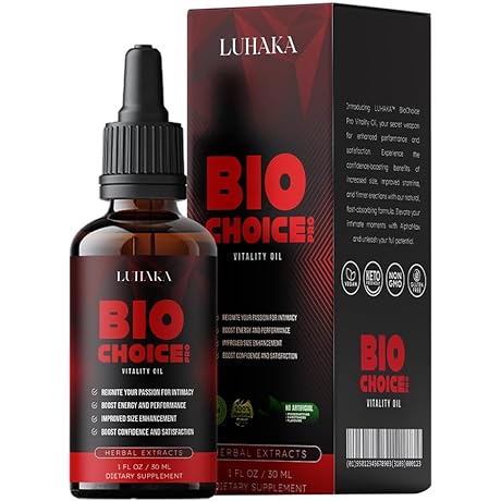 Biochoice Pro Men Vitality Oil: Intimacy Oil for Men, Women and Couples