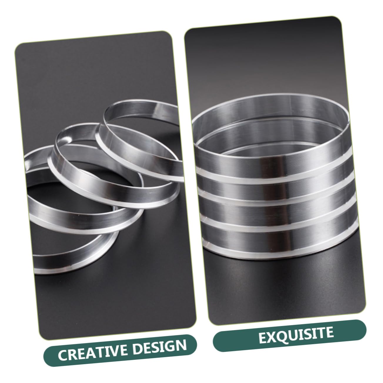 FUNOMOCYA Wheel Hub Centric Rings 66.45-57.1 Aluminum Alloy Car Wheel Hub Ring for Aesthetic Enhancement