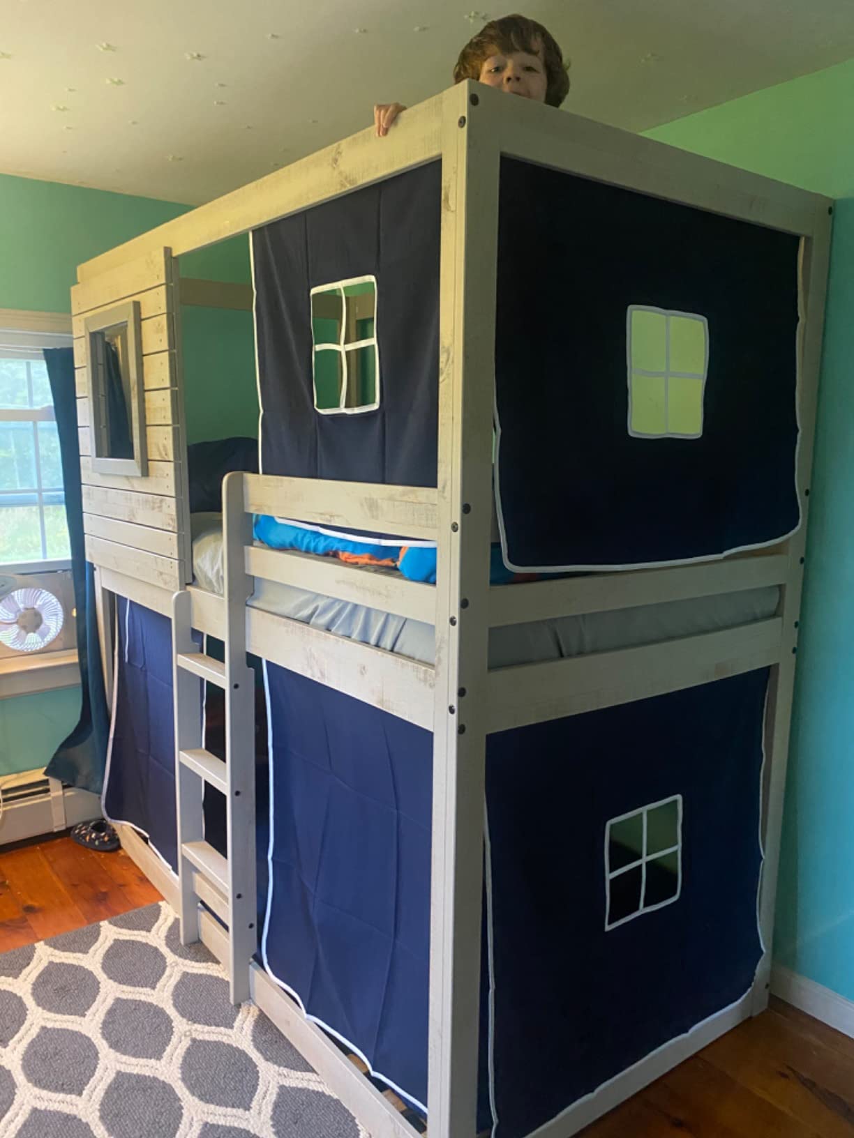 85/mo Finance Donco Kids Deer Blind Bunk Loft Bed Tent, Twin/Twin