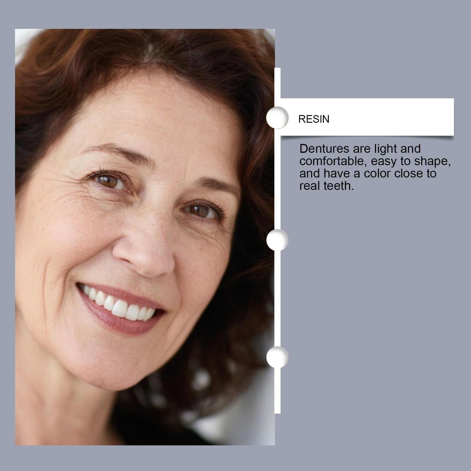 Set completo di protesi dentarie, aspetto naturale | morbido e confortevole per uomini e donne, set di denti falsi, vestibilità naturale