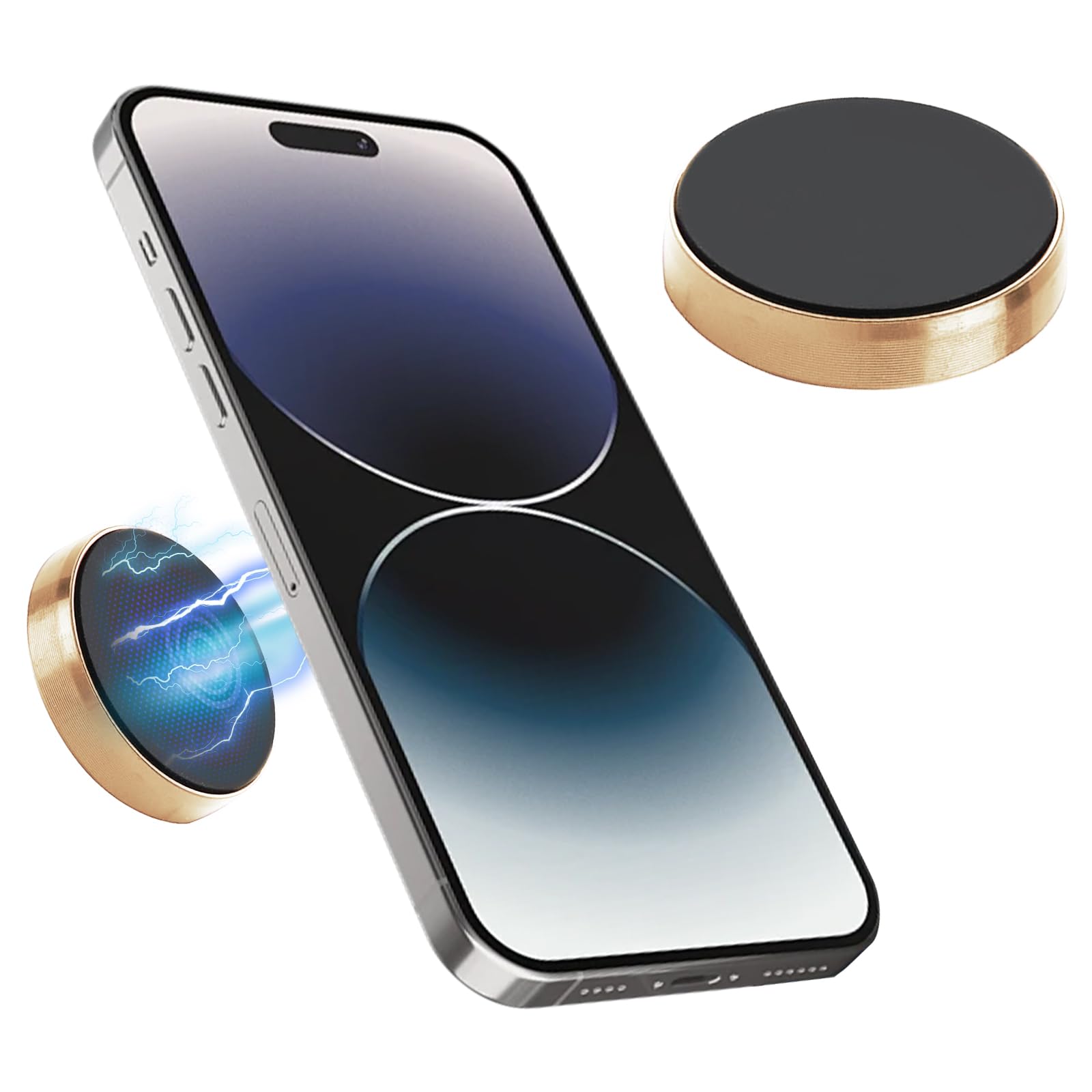 Universal Car Phone Holder Suction Cup Phone Holder Stand Car Mount Accessories for Smartphones,Gold