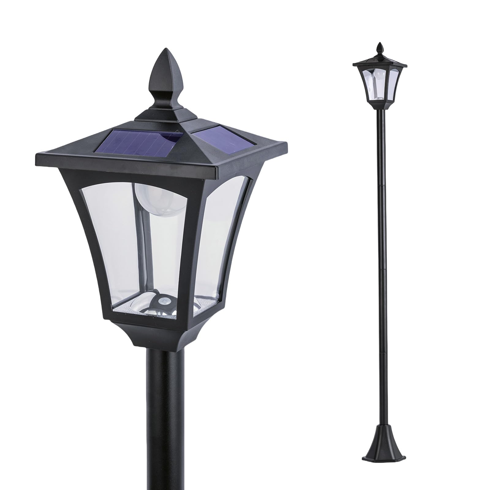 Amazon.com: Home Zone Solar Powered Outdoor Post Lamp Light, 68
