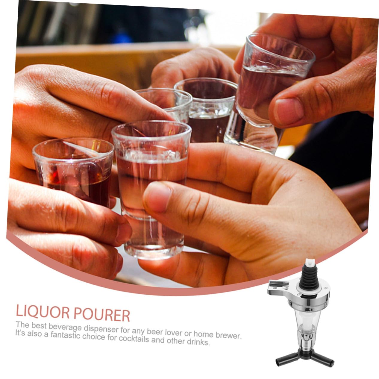 Distributeur Mural de Vin 25/35/45 ML 3 Pièces en Acier Inoxydable