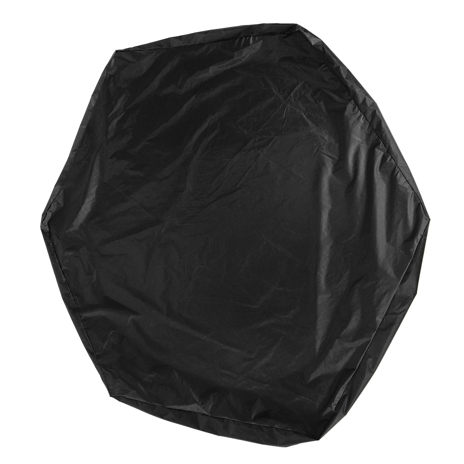 Couverture de bac à Sable, Couverture de Protection de Jouets de Sable de bac à Sable Hexagonal Couverture de Piscine étanche avec Couverture de bac à Sable de Cordon pour Le (Noir)