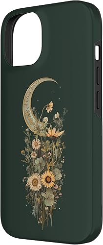 Miniatura 5 de Funda Boho Moon Wildflower Floral on Sage Green Background para iPhone SE (2020)  7  8