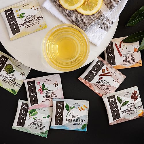 Image of Numi Organic Chamomile Lemon Tea, 54 Herbal Tea Bags, Caffeine Free