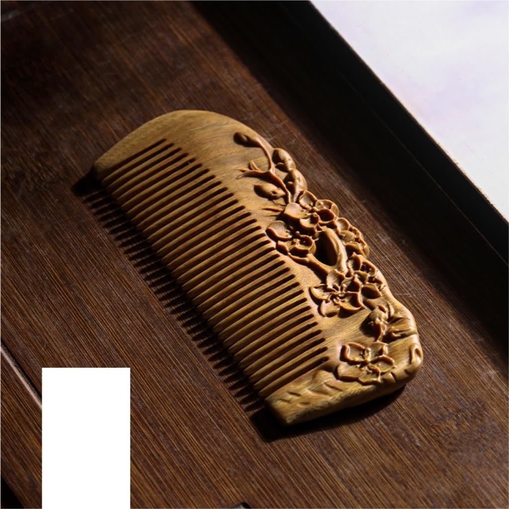 Grzebienie do stylizacji retro rzeźba w drewnie grzebień do włosów męski grzebień do włosów masaż skóry głowy drewniany grzebień przenośny grzebień kręcone włosy grzebień