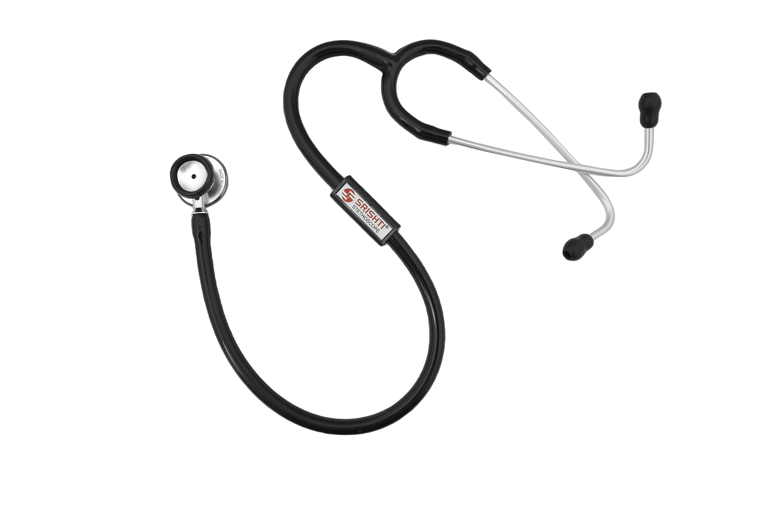Srishti Paediatric-AL Stethoscope| Light weight Aluminium sand anodized chest piece| High acoustic sensitivity| Grey chrome plated metal ring (Black) (B0CDHLYKKT) Amazon Price History, Amazon Price Tracker