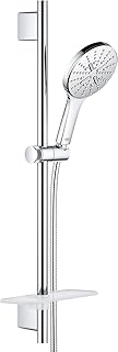 GROHE 26547000 Rainshower SmartActive Shower Slide Bar Kit, Starlight Chrome