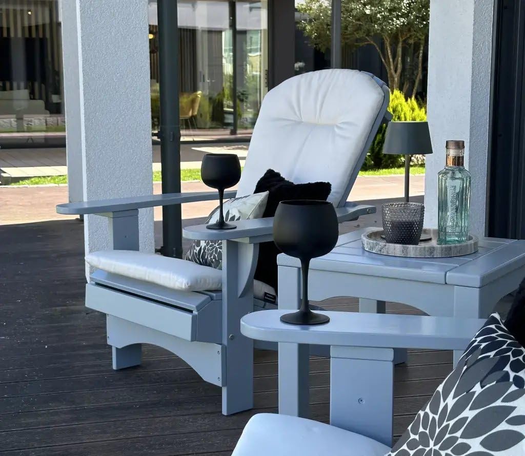 Original Dream-Chairs since 2007 Hoes voor Adirondack stoelhoes beschermhoes Oxford stof waterdicht ademend winterbestendig met trekkoord