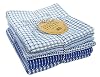 DII Ultra Absorbent, Everyday Cotton Kitchen Towels, Dishtowel Set, Assorted Blue, 5 Piece #4