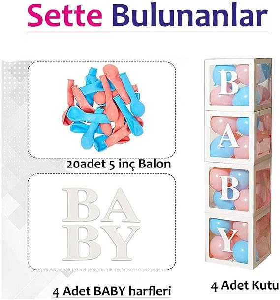 Patladı Gitti Cinsiyet Belirleme Parti Seti (Konsept 2)