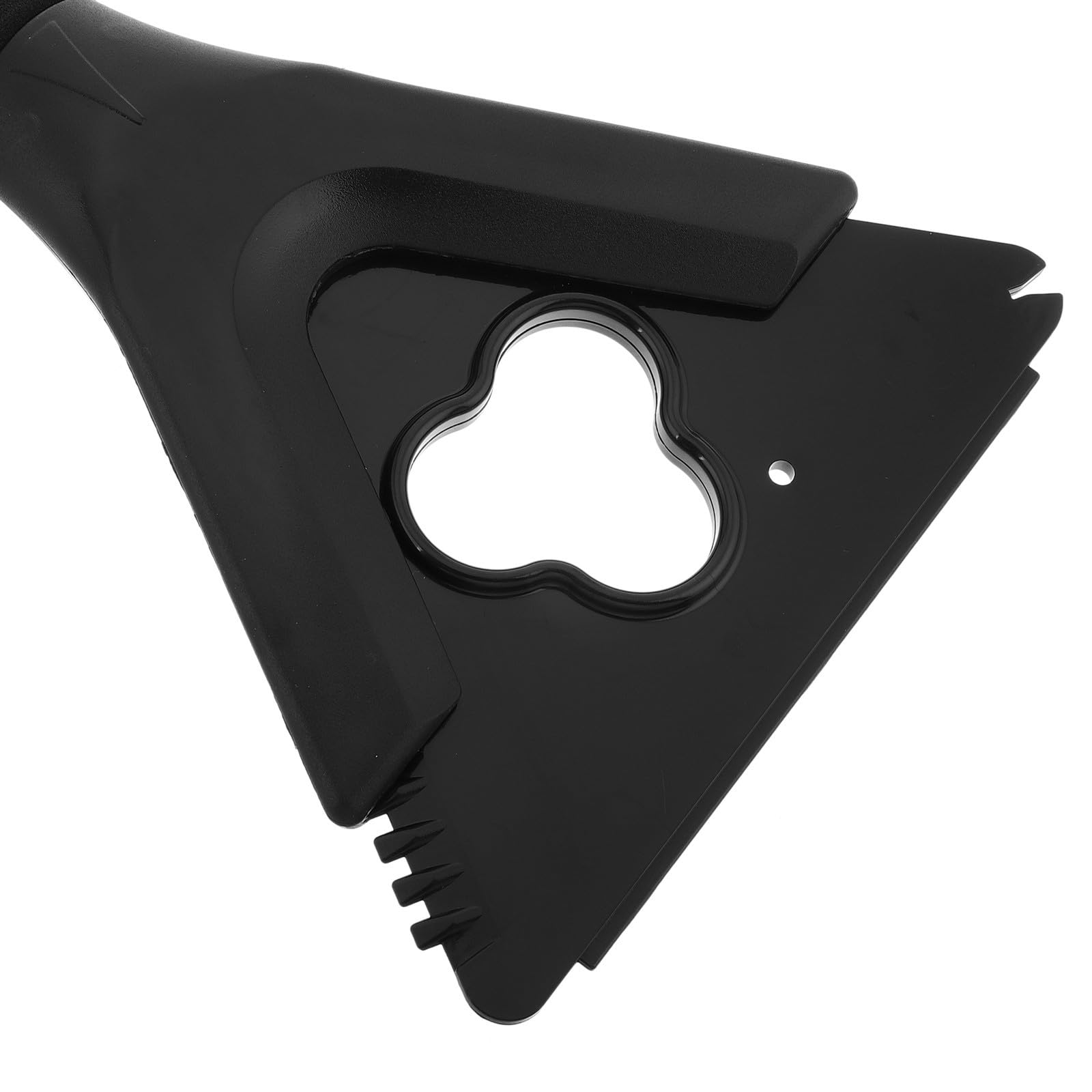 Housoutil 4 Pièces Grattoir à Pare-Brise Voiture Portable en Abs Raclette Eva Noir pour Déneigement et Dégivrage Rapide en Hiver