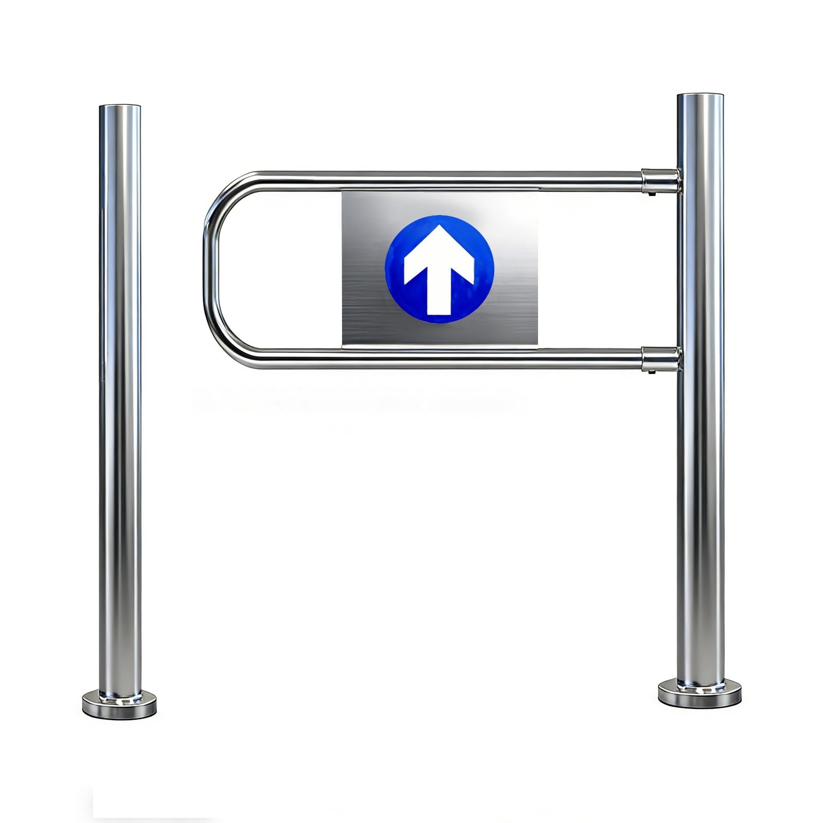 Portillon De Sécurité À Ressort pour Entrée De Supermarché,Porte Unidirectionnelle À Fermeture Automatique,Ouverture À 90° Portillon D'entrée Pivotant(Right,85cm/33.5in)