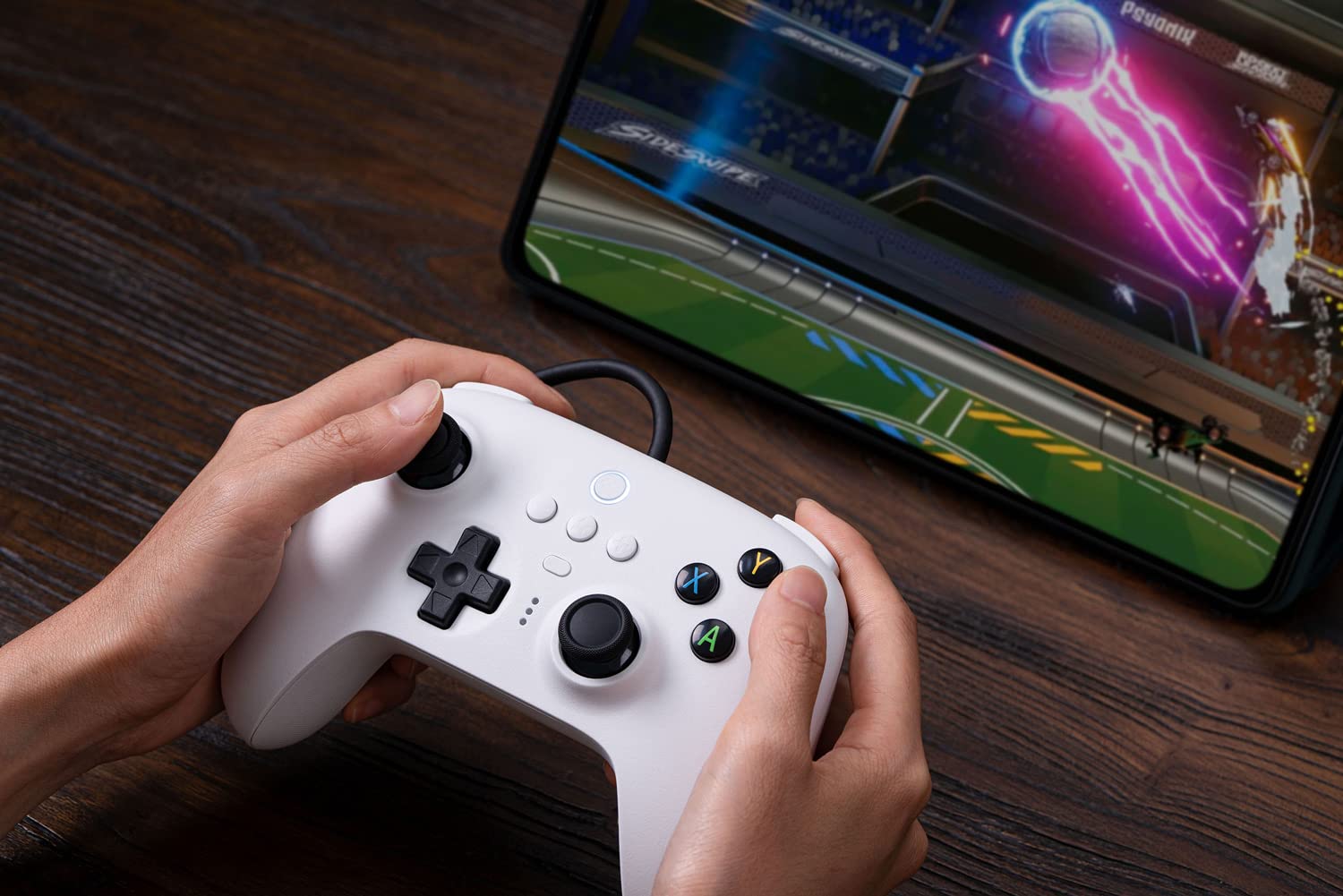 8Bitdo Ultimate Wired Controller with Customize Back Buttons and Turbo Function for PC Windows 10, Android, Steam Deck, Raspberry Pi and Switch (White)