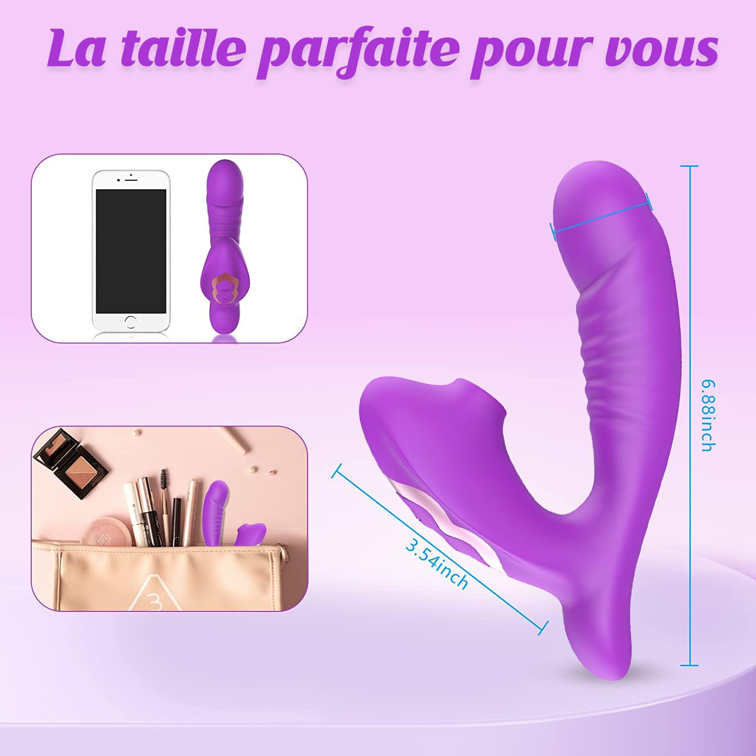 Vibratoreper Donna Clitoride Professionale Piccolo Succhia Clotoride per Donna Stimolatore Clitoride Femminile 10 Modalità Sexytoysys Donna Stoys Sessuali per Donna Vibratore
