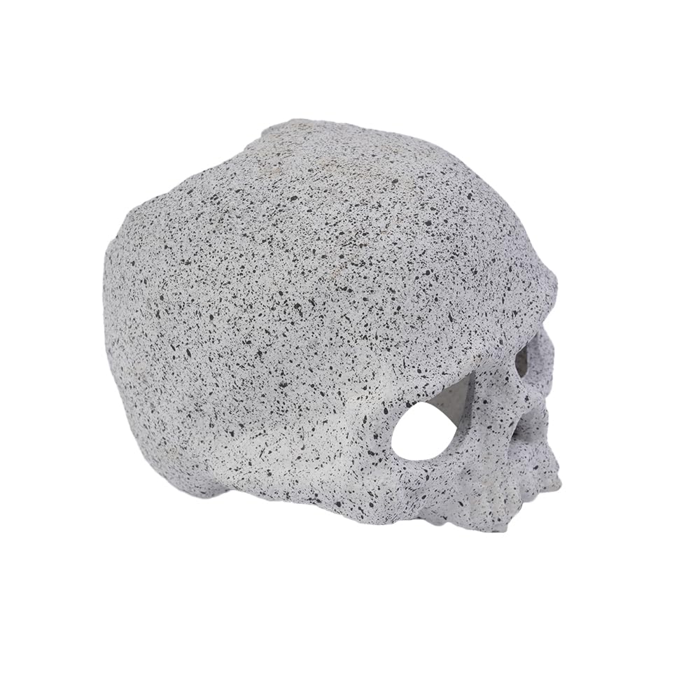 CENPEK Fish Tank Decoration Accessories, Ceramic Aquarium Rock Caves with Skull Design - Image 2