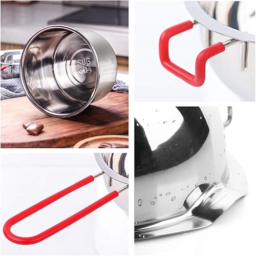 Miniatura 2 de Paquete de 2 ollas de acero inoxidable con doble caldera de chocolate, olla para derretir jabón, velas, caramelos, caramelos, velas, cera, a prueba