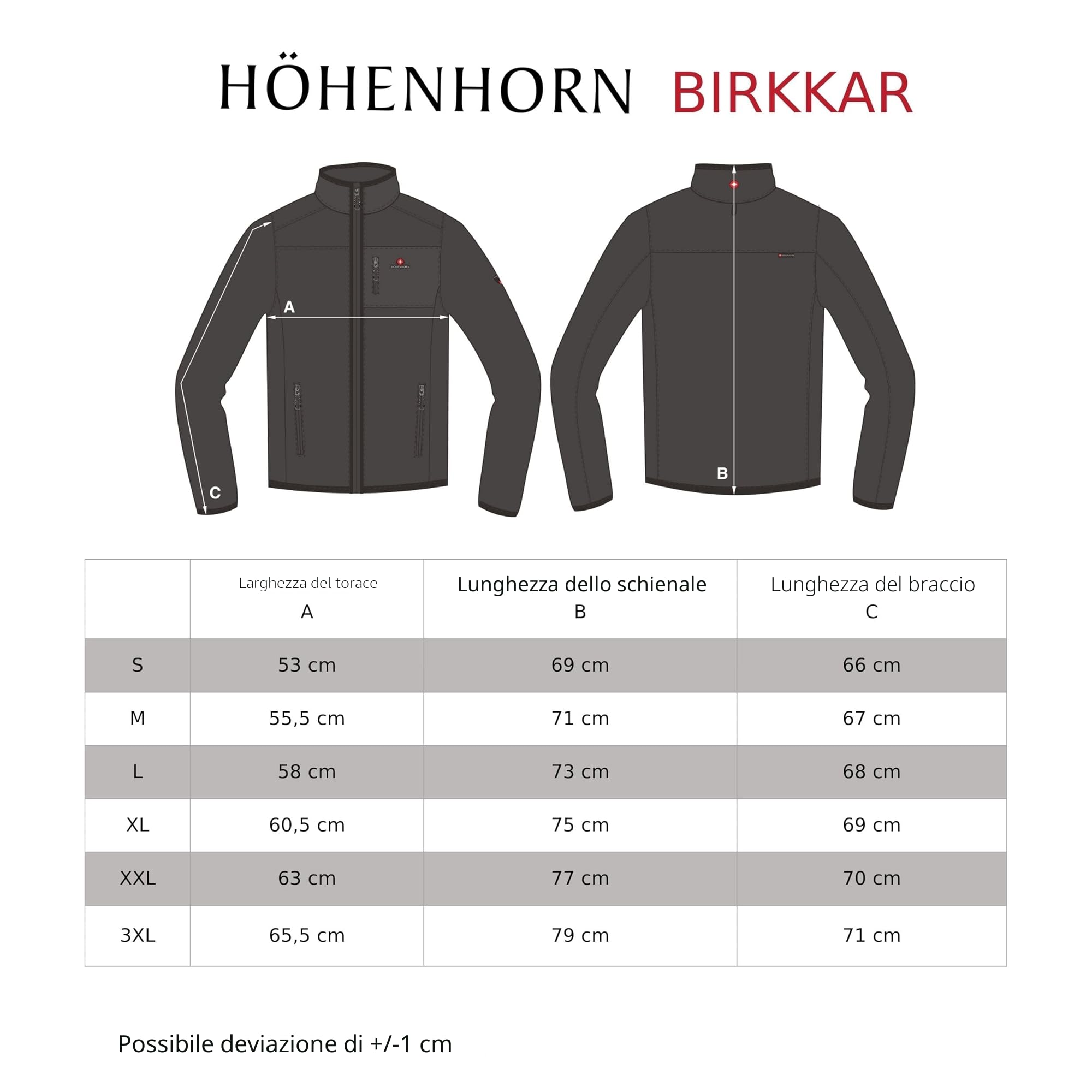 Höhenhorn Birkkar - Giacca invernale da uomo in pile Teddy, foderata