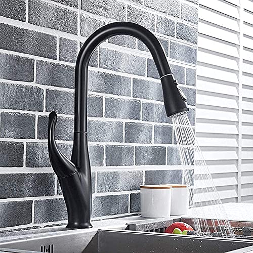 Grifo de cocina mate black para fregaderos modernos de diseño 3