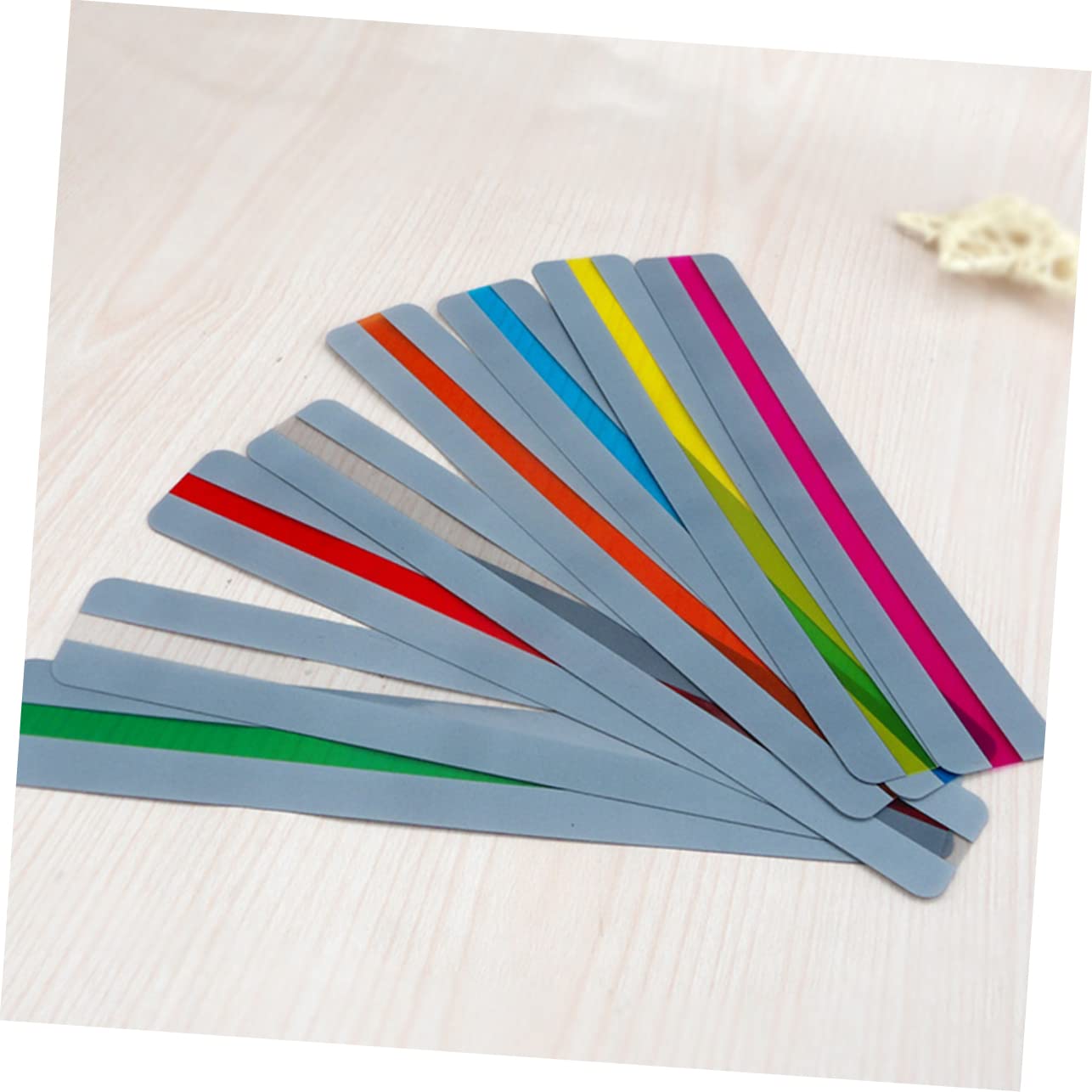 NUOBESTY 96piezas Marcadores De Pvc Transparente Marcapáginas Impermeables y Para Proyectos y Decoración De