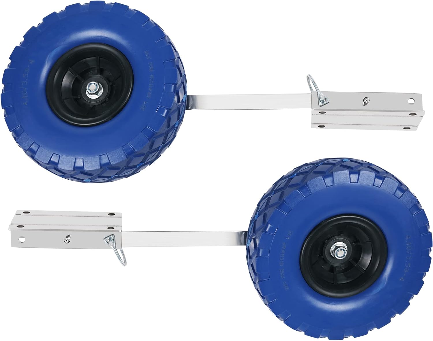 PioneerWorks Boat Launching Wheels, 300 LBS Inflatable Boat Launch Wheels with 10" Wheel Dolly for Inflatable Boat & Aluminum Boat