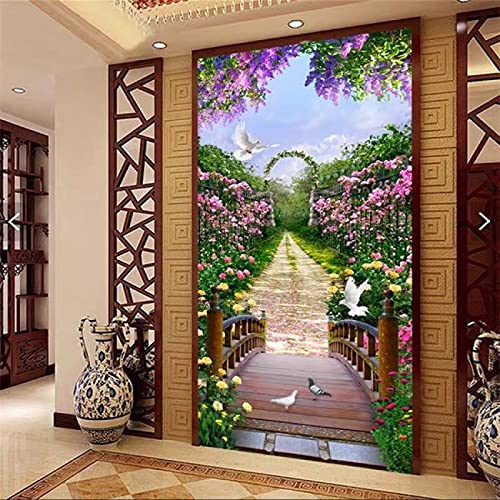 Kit Diamant Peinture 5D Pont de Jardin 50x100 cm grand format mosaïque