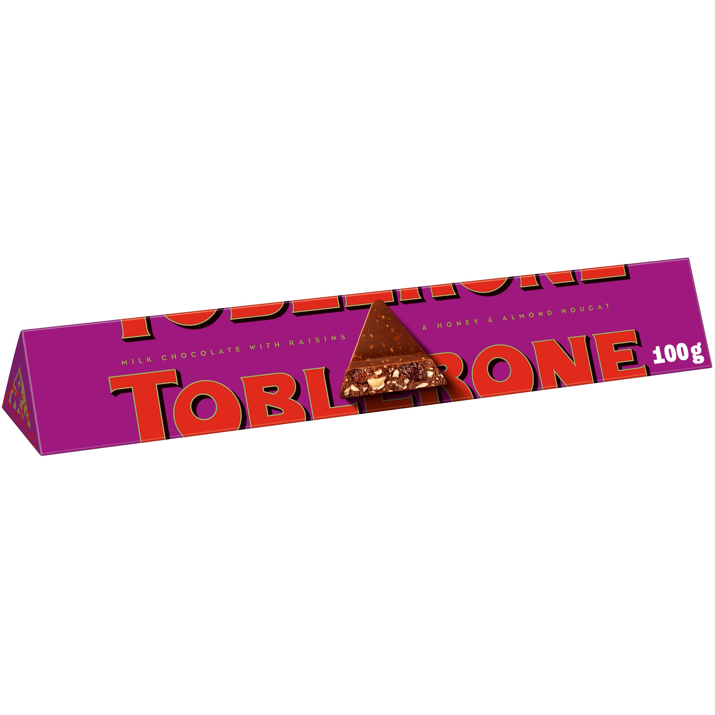 Swiss Milk Chocolate Bar with Fruit and Nut, Honey and Nougat 100g