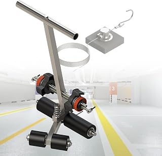 with Articulated Parking lot Marking kit, Basketball Court Marking Machine, Suitable for Asphalt or Floor, Adjustable Handle Height: 55 to 80 cm