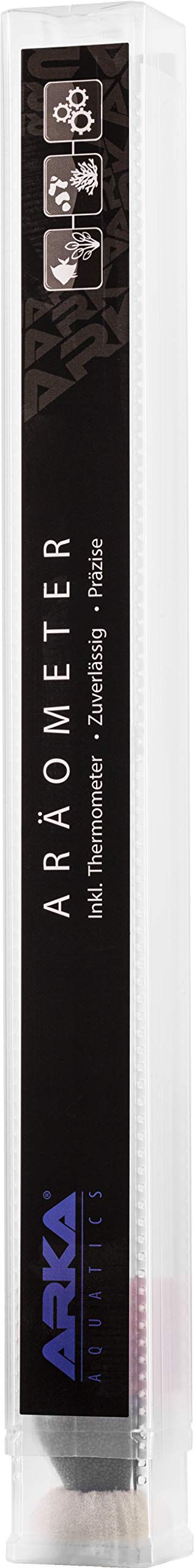 ARKA Aräometer-Set - inkl. Thermometer & Messzylinder aus Borosilikatglas 3.3 - Hochpräzise Dichtemessung für Meerwasseraquarien, laborqualität, benutzerfreundlich