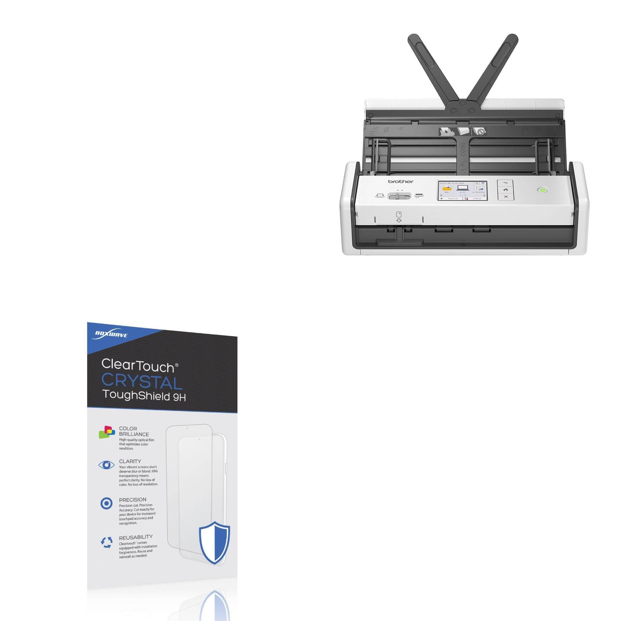 BoxWave Screen Protector Compatible with Brother ADS-1800W Scanner - ClearTouch Crystal ToughShield 9H (2-Pack), Clear 9H Tough Flexible Film Screen Protector