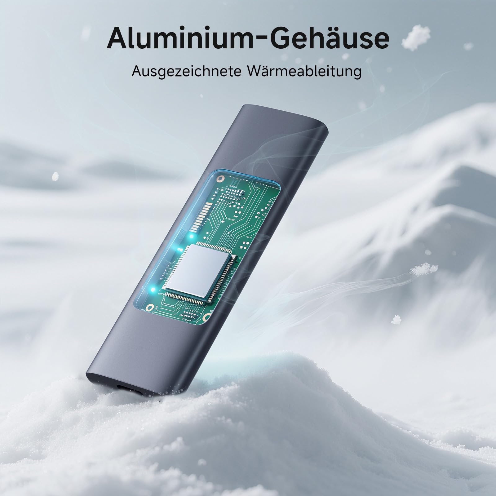 fanxiang Portable SSD 500GB Externe Festplatte, 1000MB/s USB3.2 Gen2 Type-C