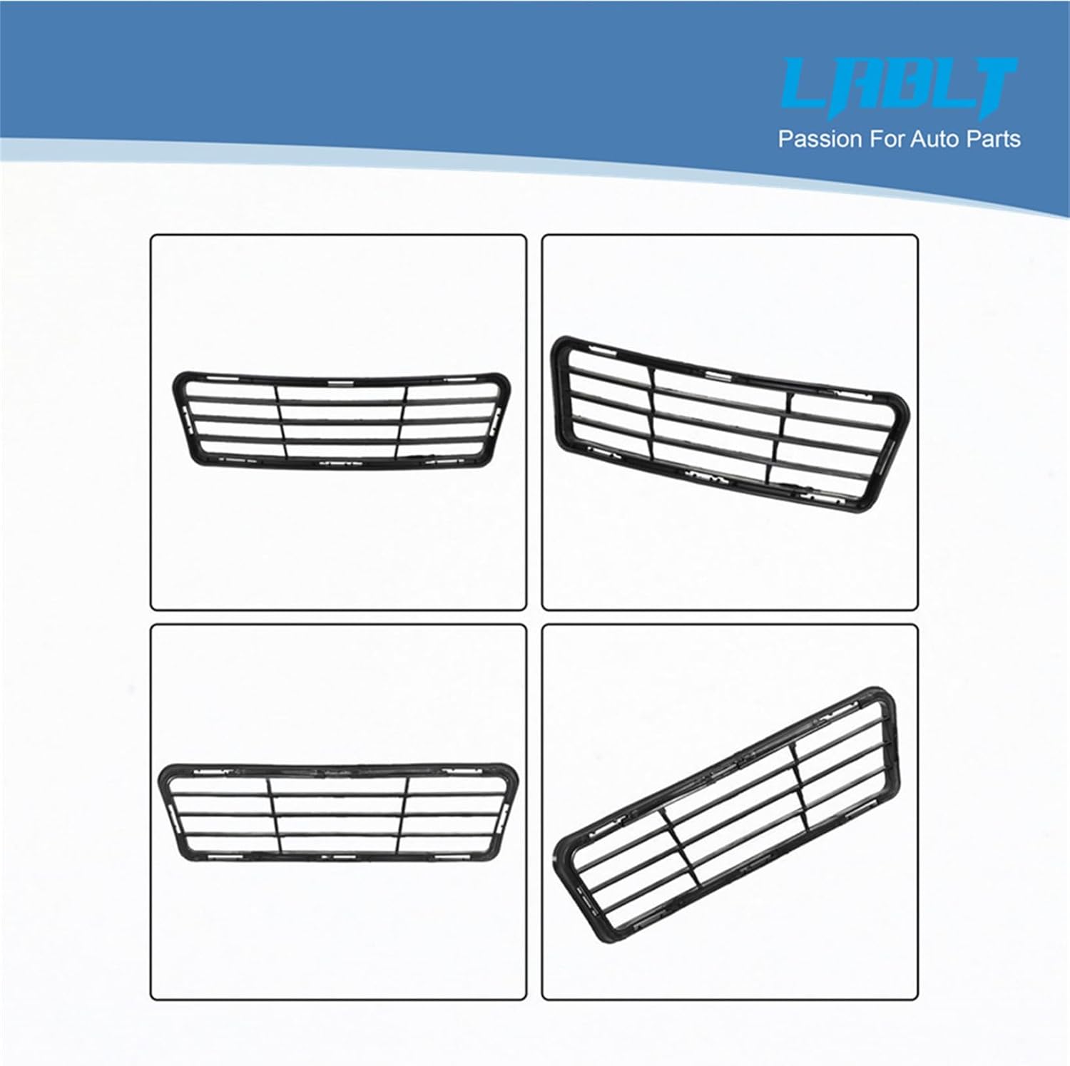 LABLT Front Bumper Lower Grille Fog Lamp Cover Bezel Set Replacement for Camry SE 2012 2013 2014