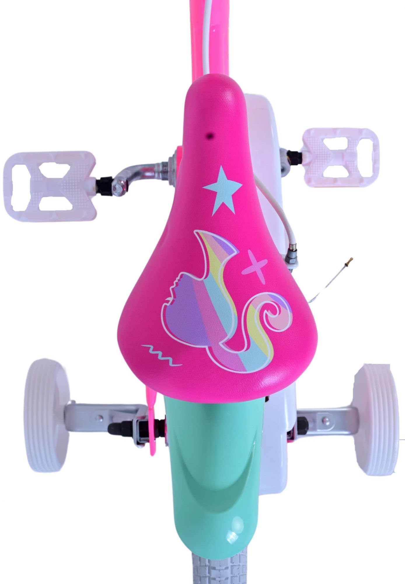 Volare Vélo Barbie pour enfant - Fille - 14" - Rose - Freins à deux mains