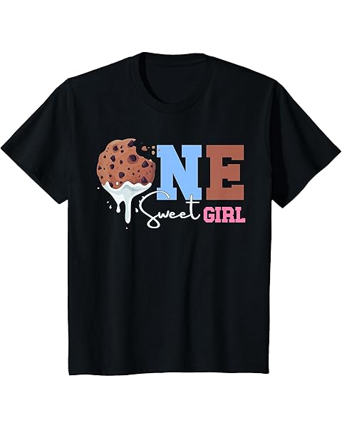 One Sweet Girl Cookies 1st Birthday Milk Party Matching T-Shirt