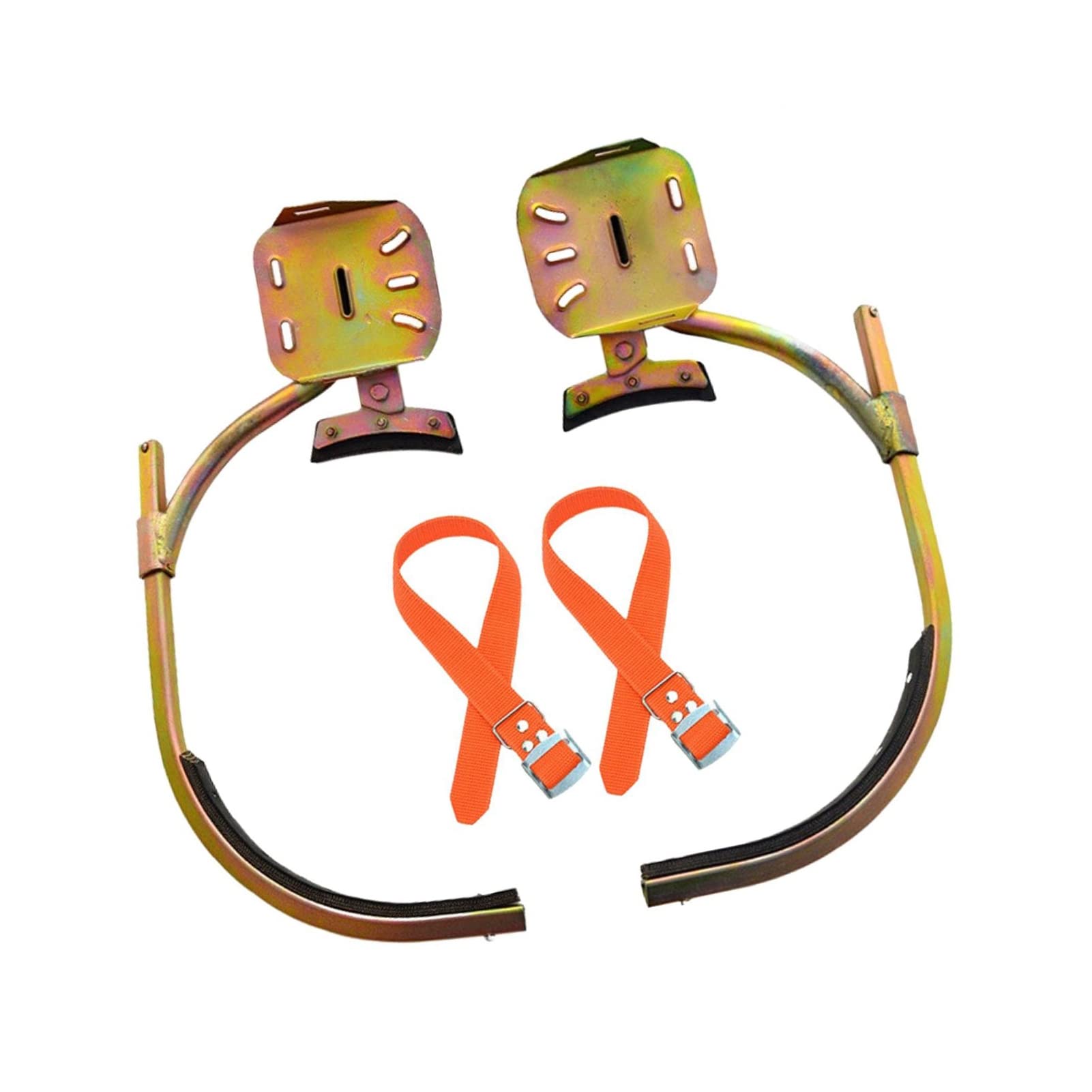 Brrnoo Picos para Trepar árboles, Picos para Trepar, Zapatos Antideslizantes para Postes de Hormigón, para árboles, Hebilla de Pie para Escalar con Postes de Acero Al Manganeso sin Costura para