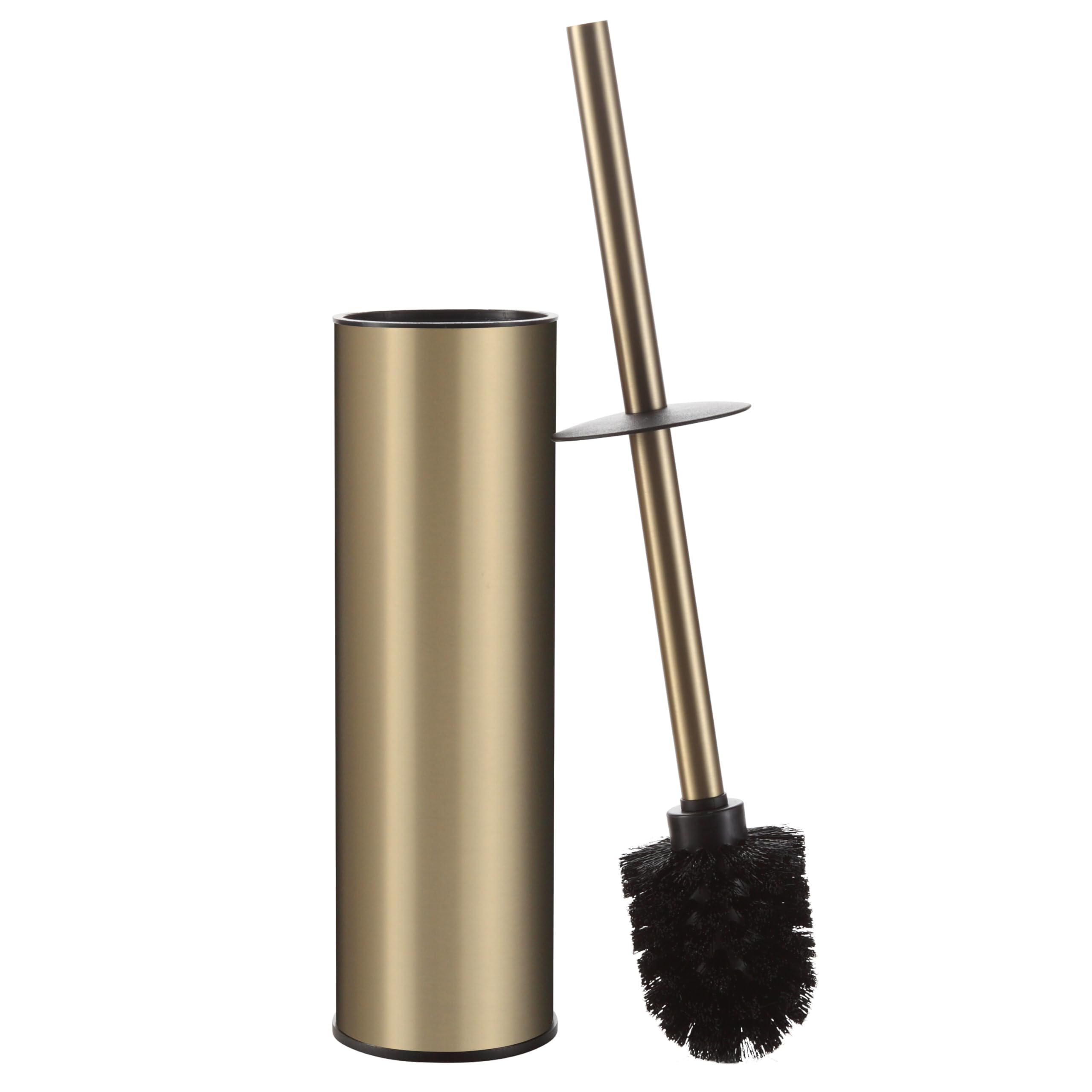 BGL Brushed Gold Toilet Brush and Holder,Stainless Steel Toilet Brushes for Bathroom with Holder