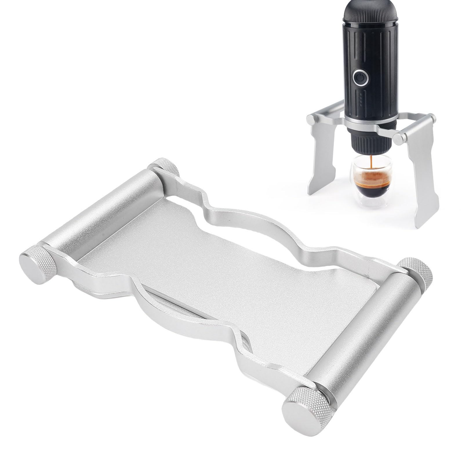 Support portable pour expresso 93 mm pliable pour le camping et bureau