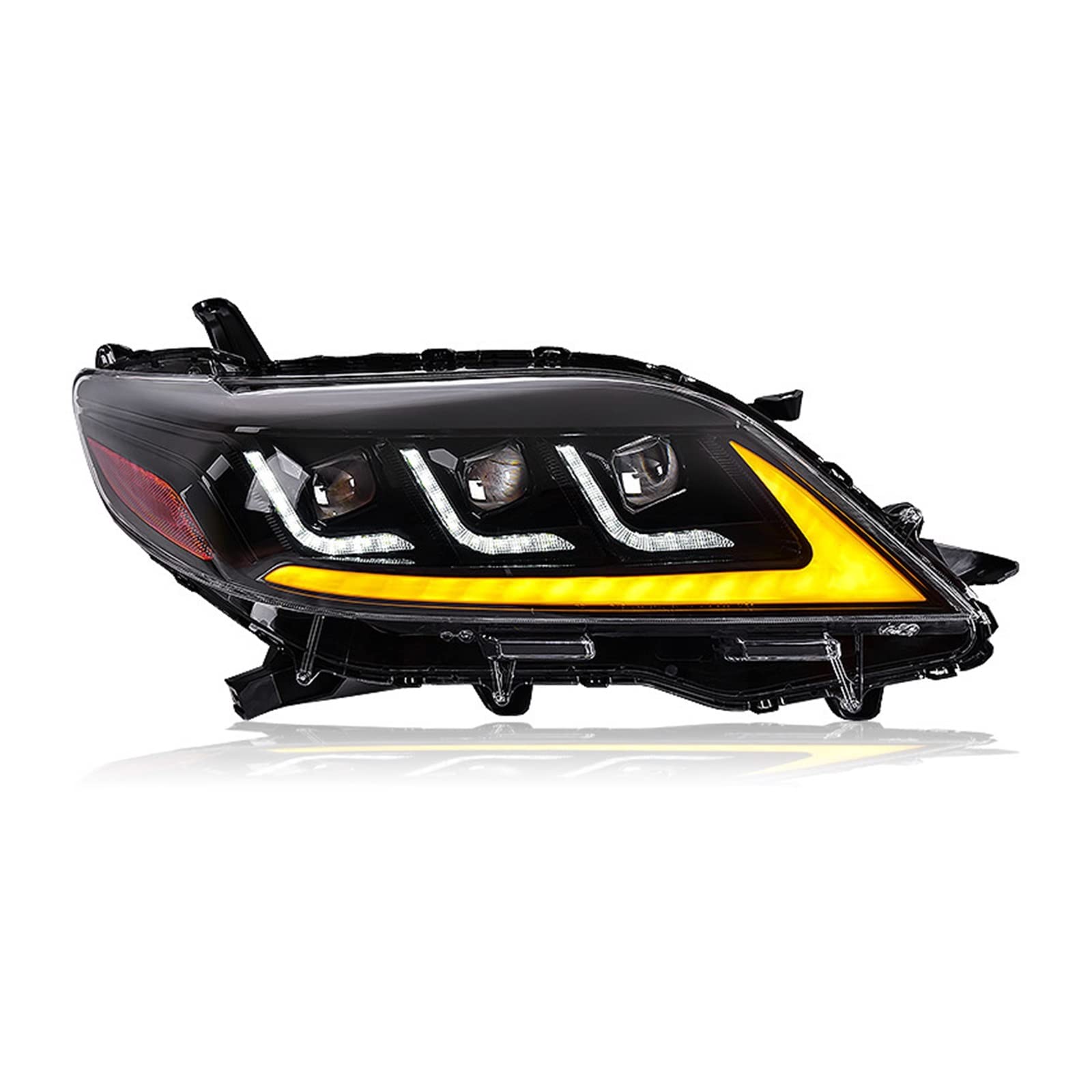 トヨタ　シエナ　ヘッドライトセット 左右　2011-2020 DRL Amazon | ヘッドライトアセンブリ トヨタ シエナ 2011-2020 LED DRL