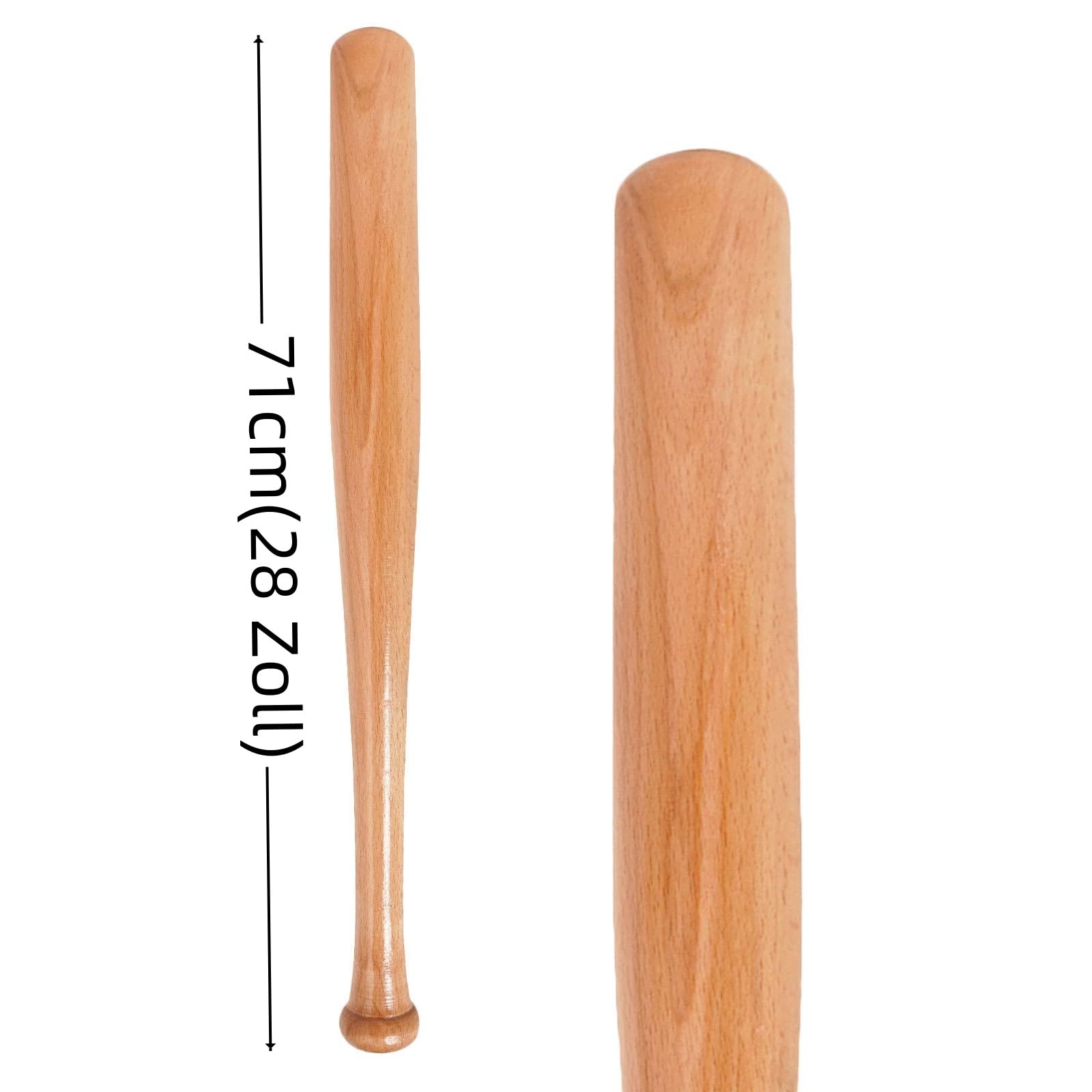 28/30/32/34 Zoll Langer Baseballschläger aus Holz Baseball Bat Erwachsene Kinder Outdoor 71cm/76cm/81cm/86cm baseballschläger Training Übung Zuhause Schutz Leichte Gartenspiele