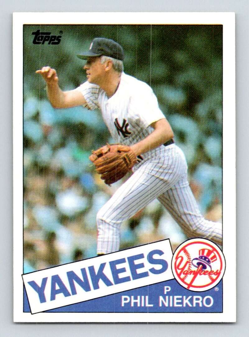 Amazon.com: 1985 Topps Baseball #40 Phil Niekro New York Yankees