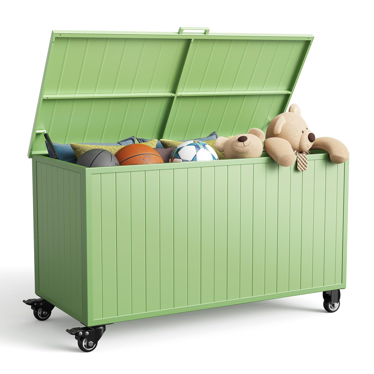 RICNOD 150 Gallon Outdoor Storage Box with Wheels