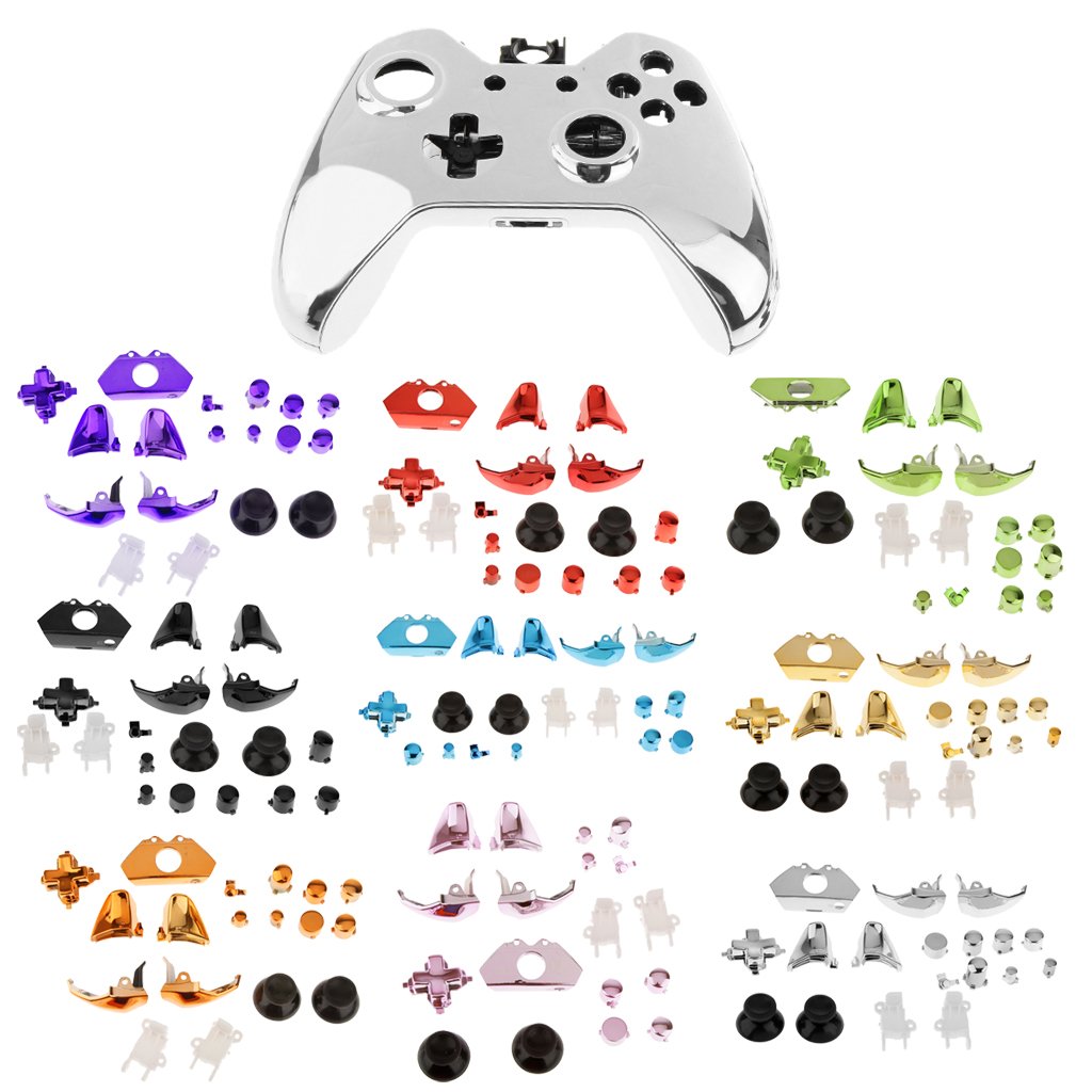 Full Housing Shell Case + Golden Button Parts for Xbox One Game Controller-image-17