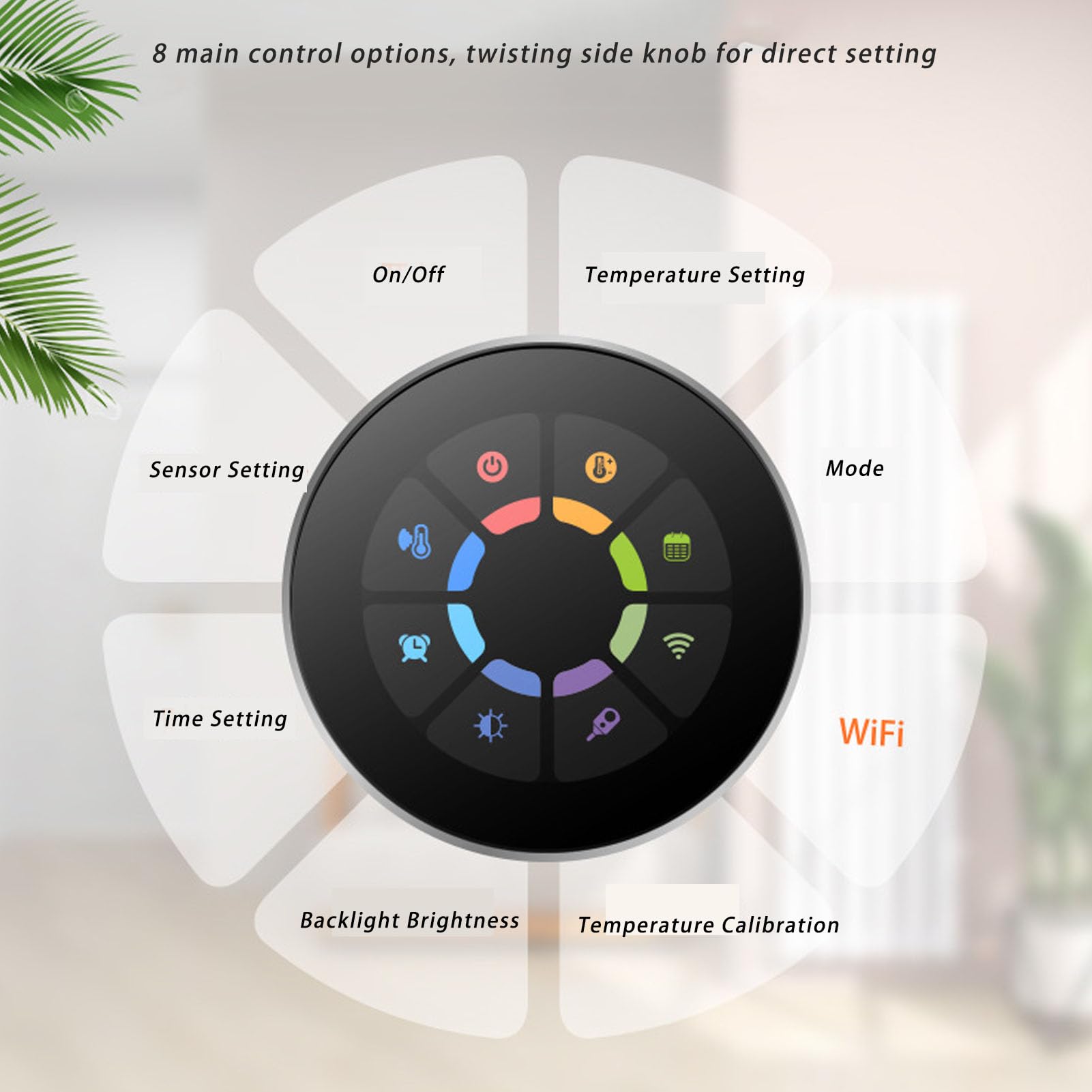 Fafeicy Termostato Intelligente, Termostato WiFi con Display Digitale a Colori e Schermo Touch for di Riscaldamento a Pavimento Ad Acqua