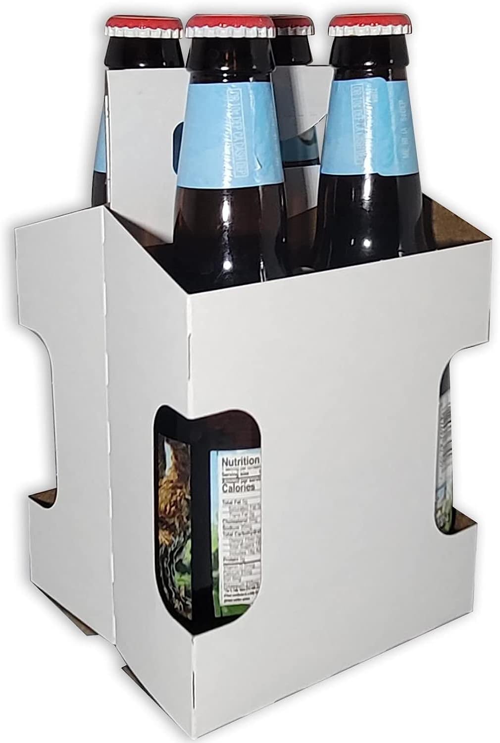 ICE N COLD 4pk Cardboard Carrier (White-Die, 150ct) | Holds 4pk 12oz Bottles | FAST SAME DAY SHIPPING…
