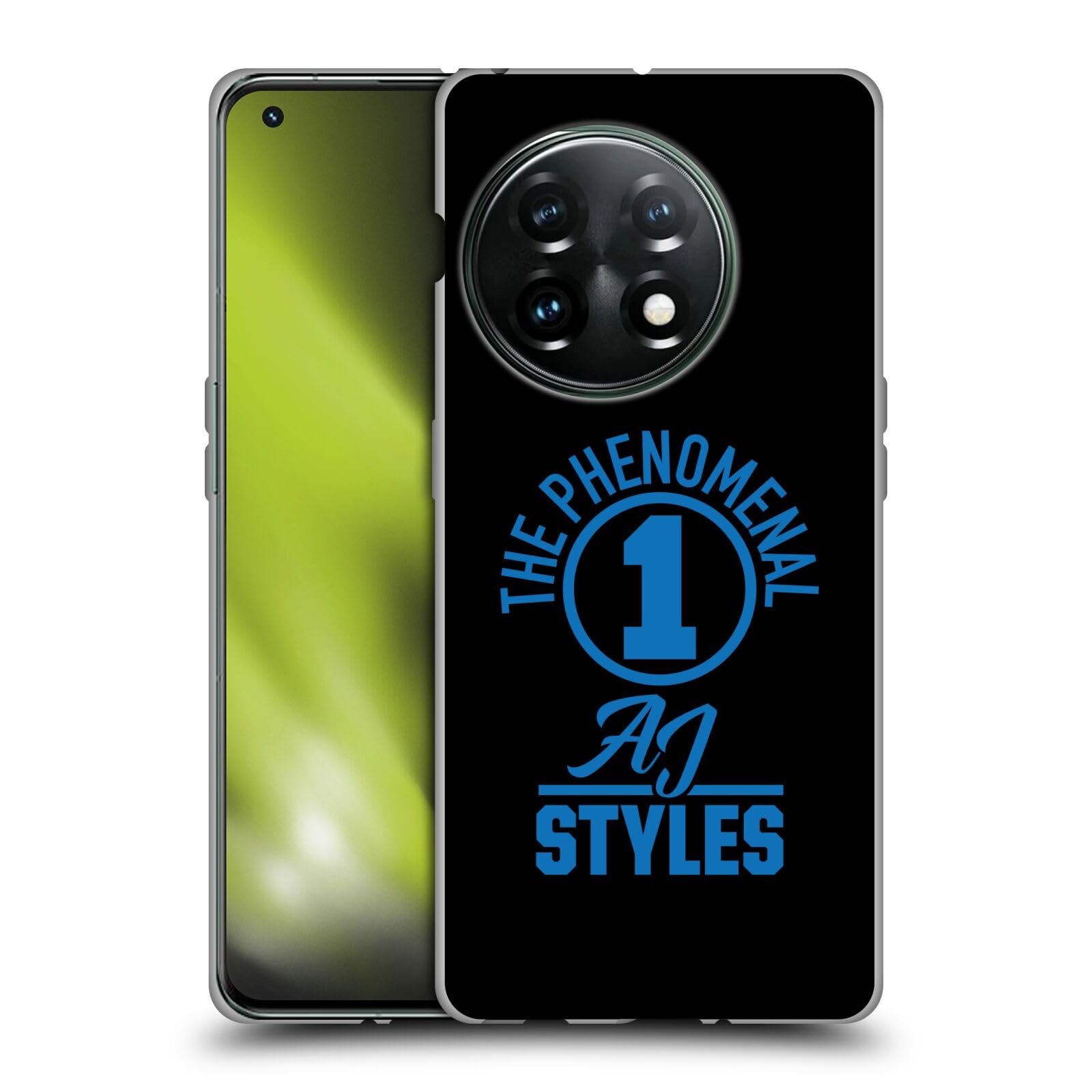 Head Case Designs Officially Licensed WWE The Phenomenal One AJ Styles Soft Gel Case Compatible with OnePlus 11 5G